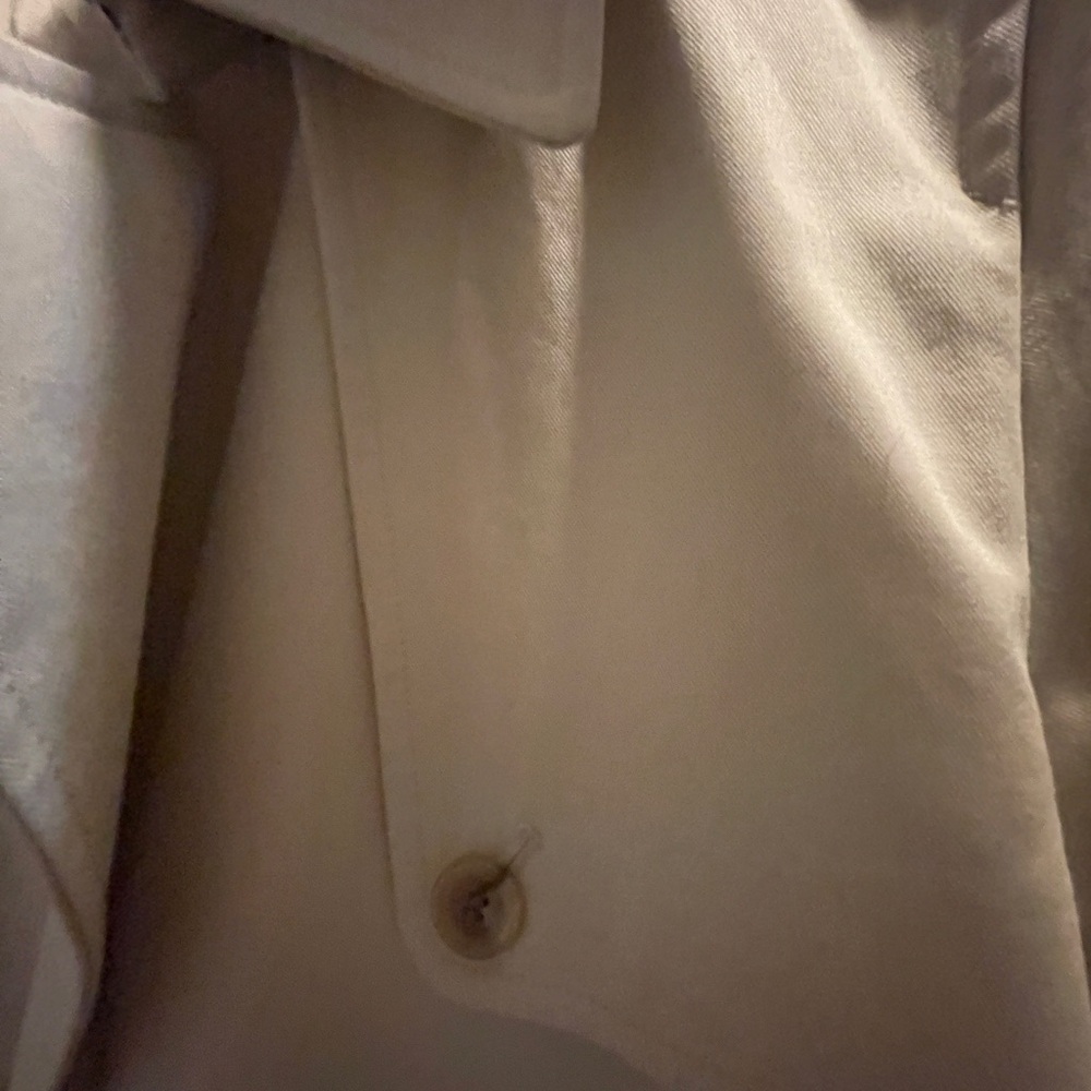 Uniqlo Cream Double-Breasted Trench Coat - Picture 10 of 11